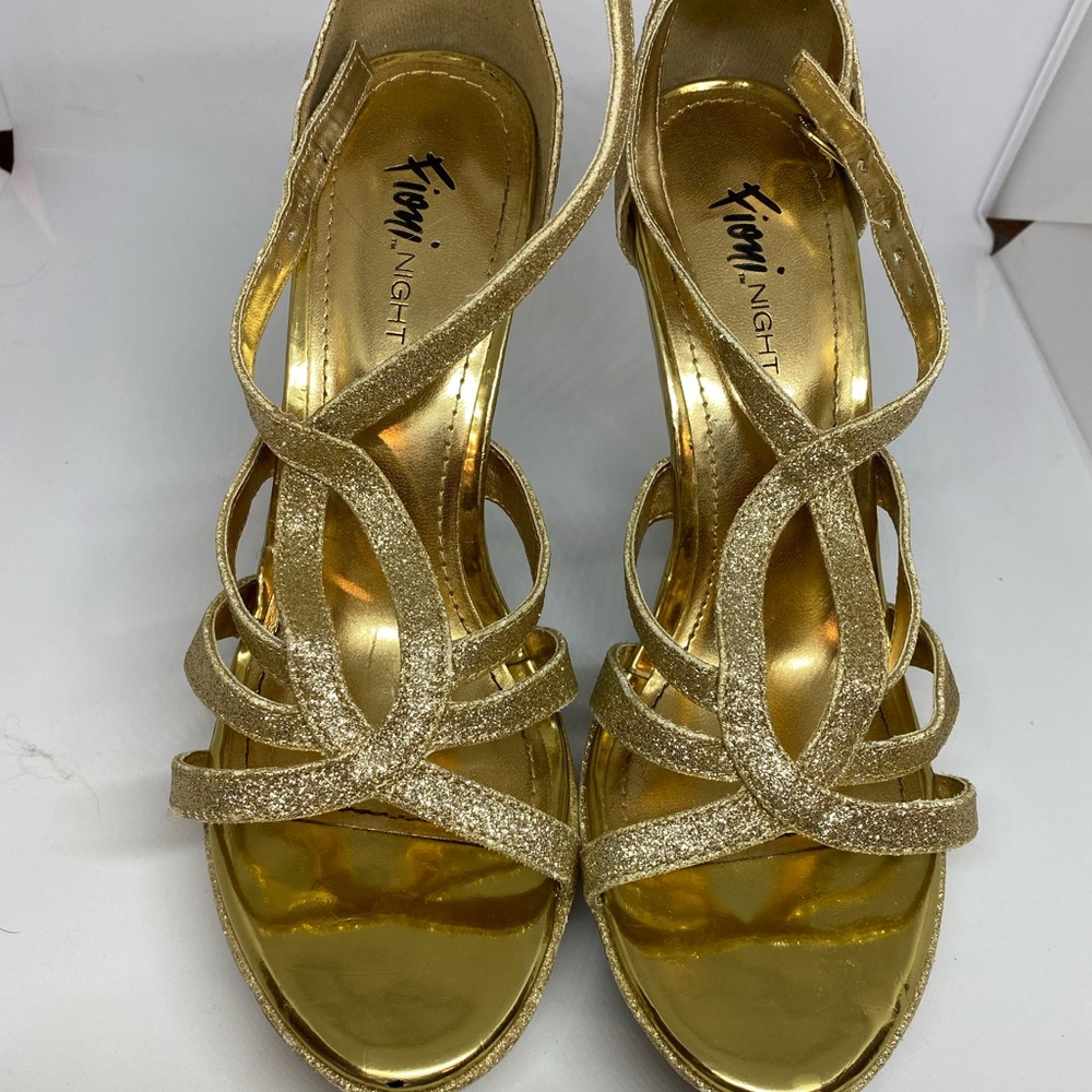 Gold dress heels